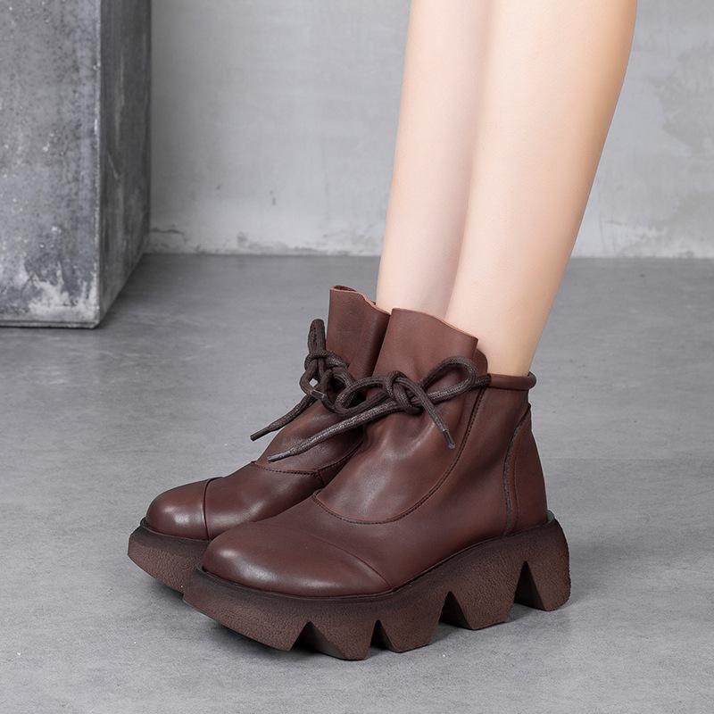 Lace-up Platform Kohud Martin Boots Stövlar