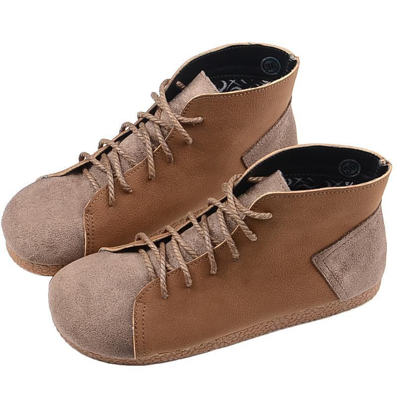 Nya Höst Flat Retro Bekväma Casual Stövlar Boots