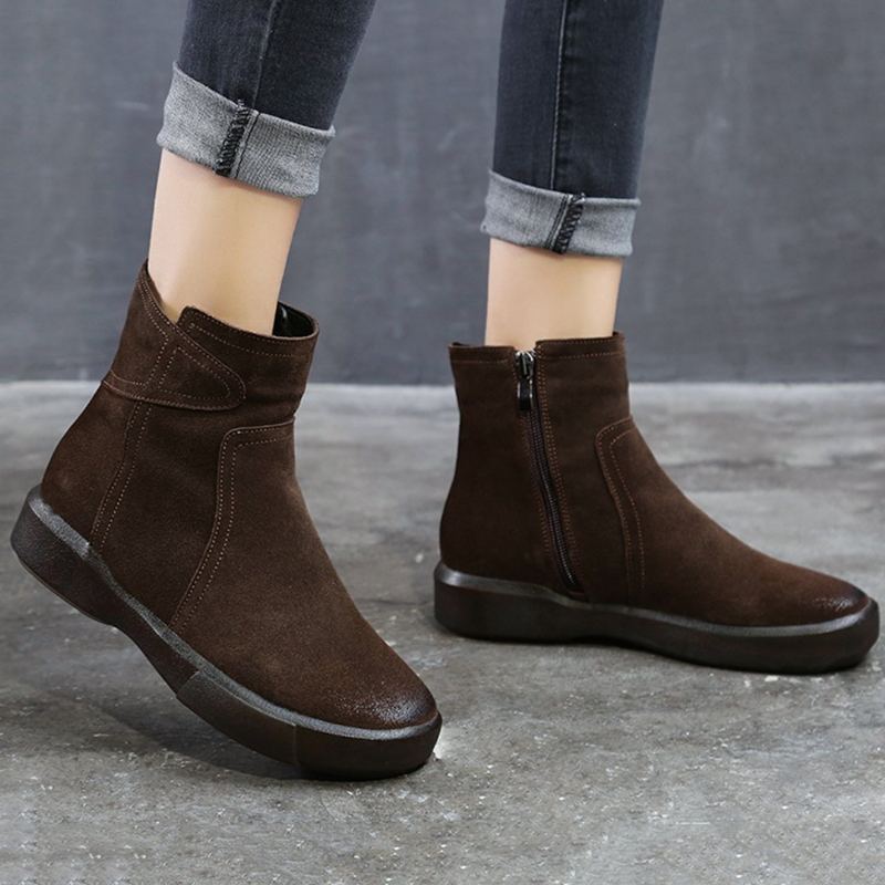 Platta Skor Chelsea Boots För Dam