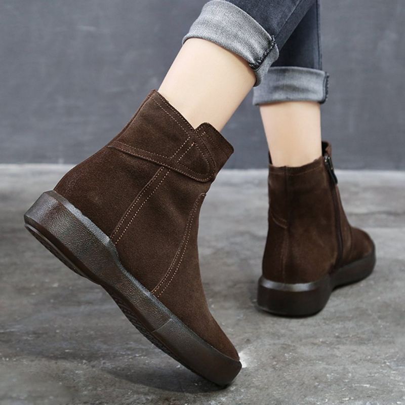 Platta Skor Chelsea Boots För Dam