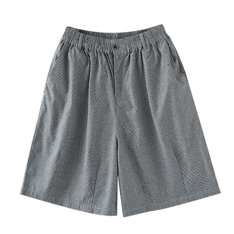 Summer Retro Pläd Lösa Shorts I Bomullslinne