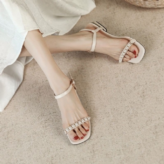 Extra Storlek Dam Summer Pearl Casual Wedge Sandaler