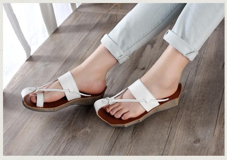 Mode Casual Beach Shoes Platt Toe Sandaler Och Tofflor Sandaler