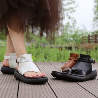 Summer Clip Toe Rome Platform Sandaler