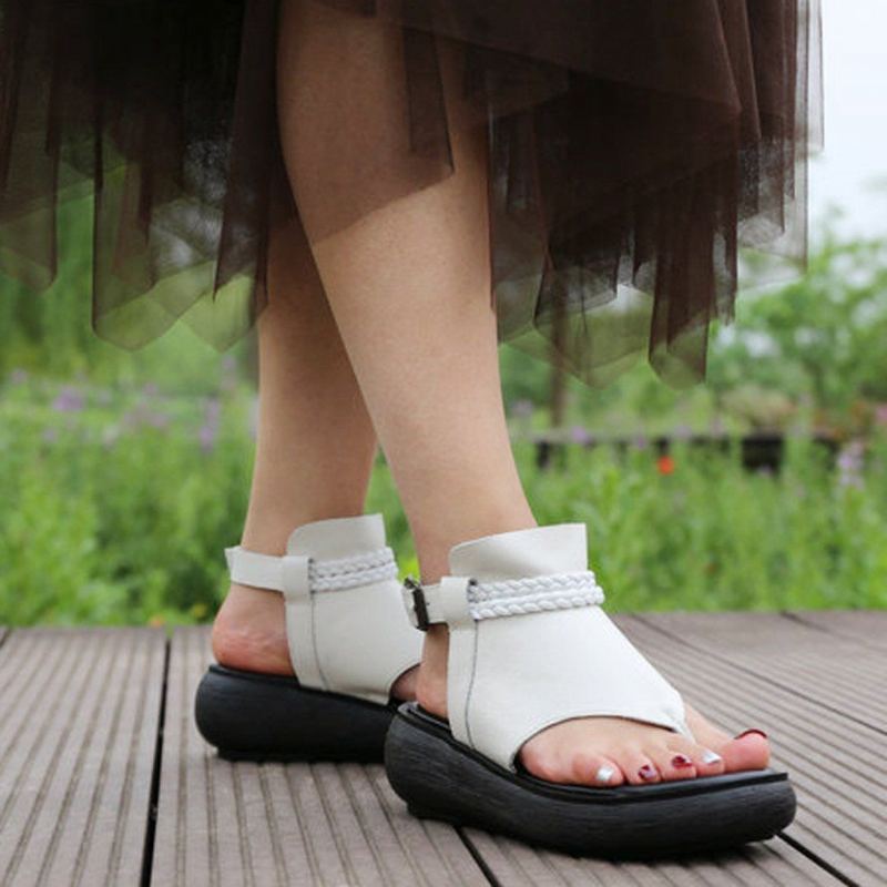 Summer Clip Toe Rome Platform Sandaler