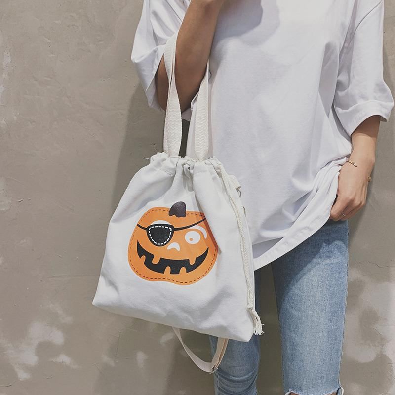 Halloween Canvas Kapacitet Candy Casual Bag