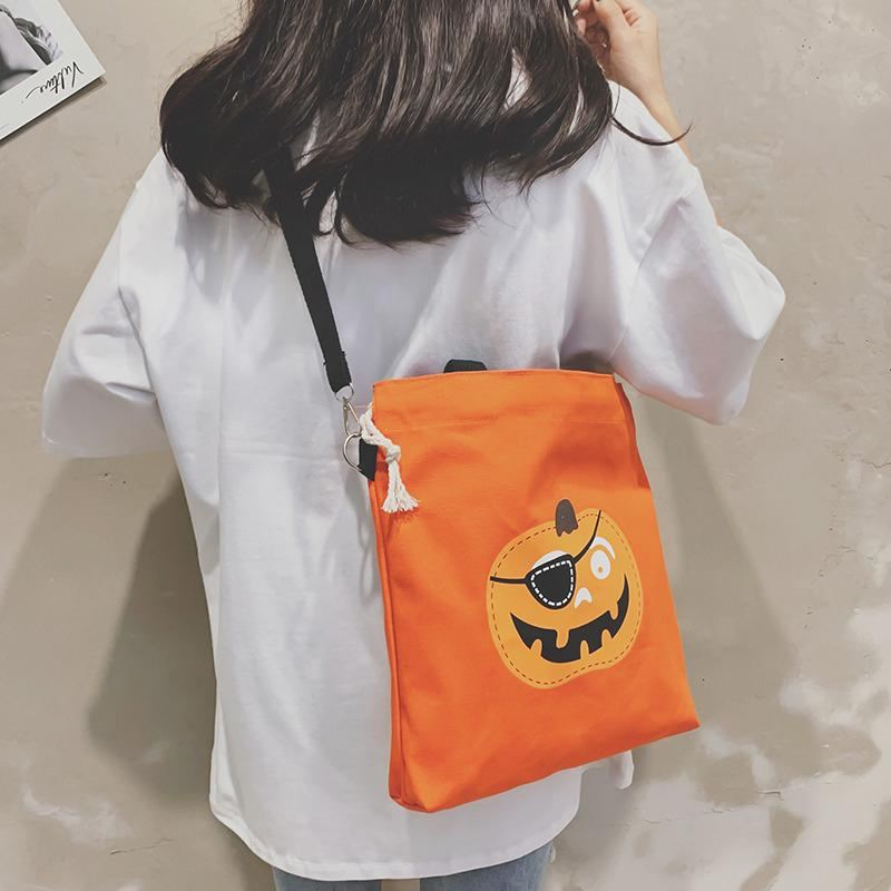 Halloween Canvas Kapacitet Candy Casual Bag