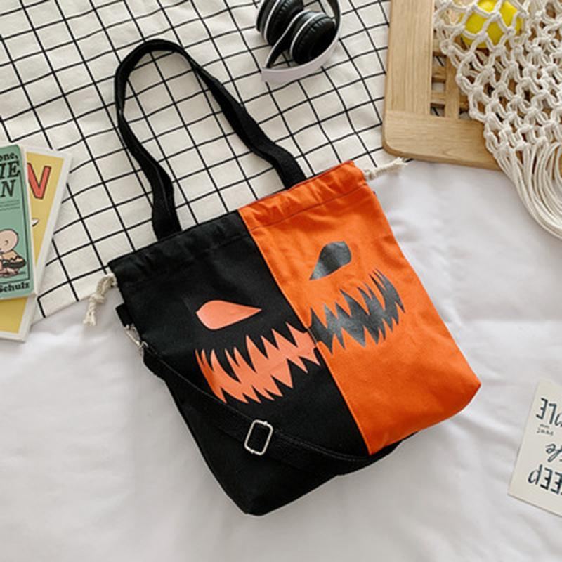 Halloween Canvas Kapacitet Candy Casual Bag