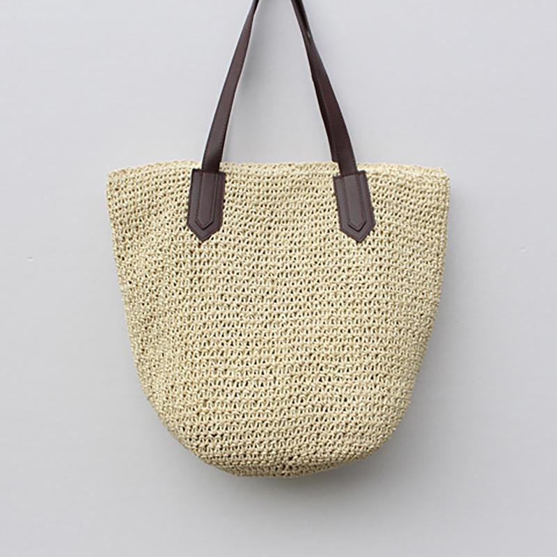 Mode Vacker Straw Woven Summer Beach Shoulder Bag