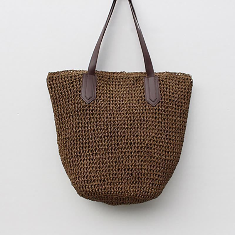 Mode Vacker Straw Woven Summer Beach Shoulder Bag