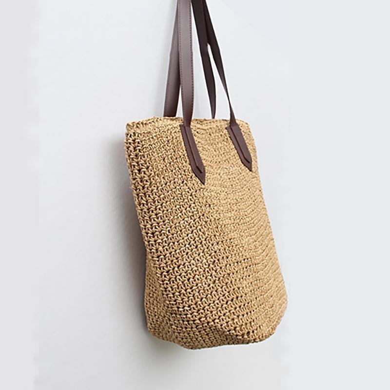 Mode Vacker Straw Woven Summer Beach Shoulder Bag