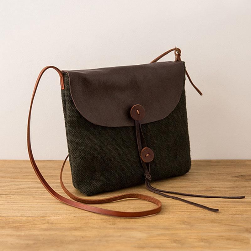 Söt Casual Retro Crossbody-väska För Kvinnor