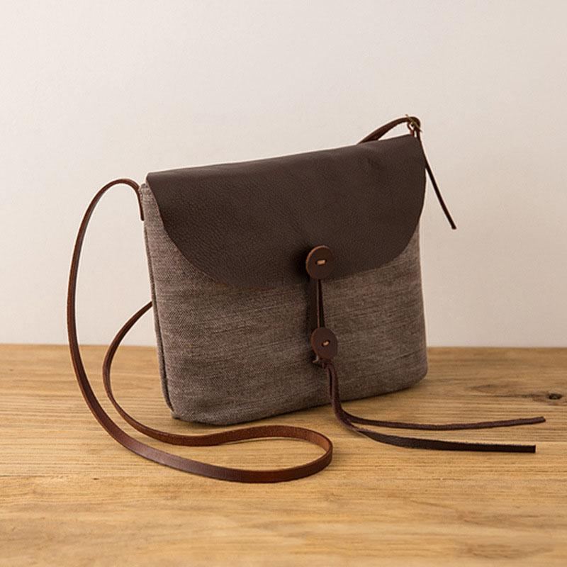 Söt Casual Retro Crossbody-väska För Kvinnor