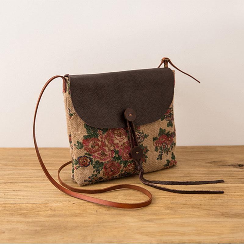 Söt Casual Retro Crossbody-väska För Kvinnor