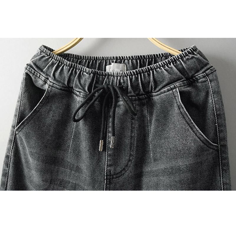 Lös Simple Plus Size Denim Harem Pants 3xl