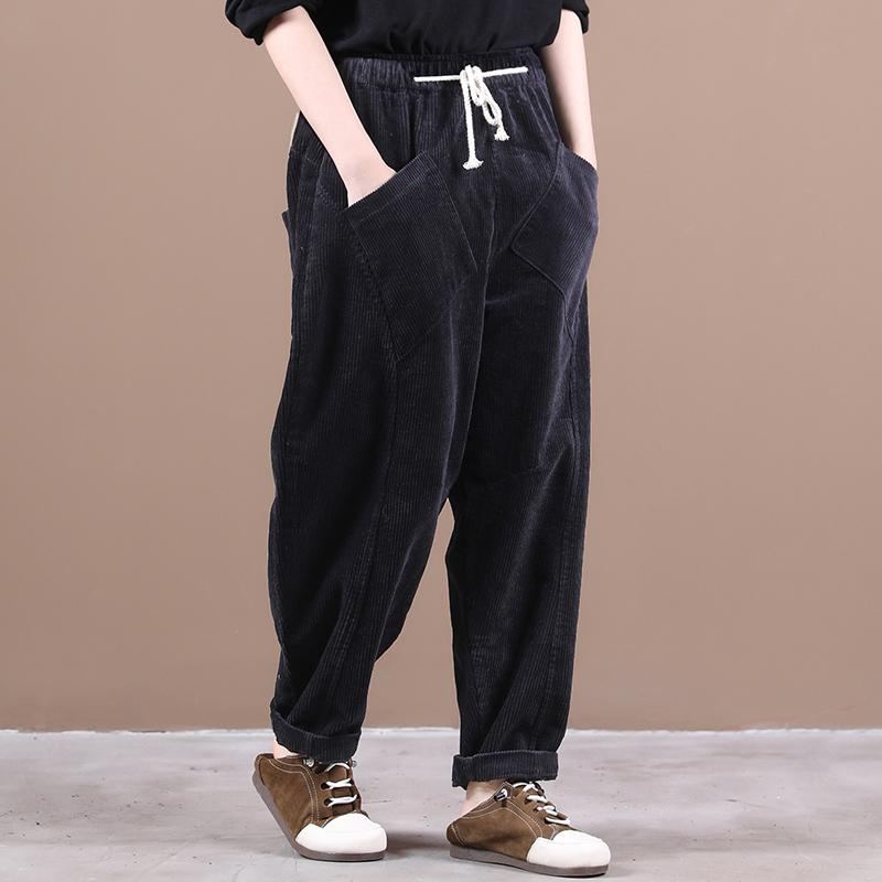 Pure Color Corduroy All-match Casual Pants