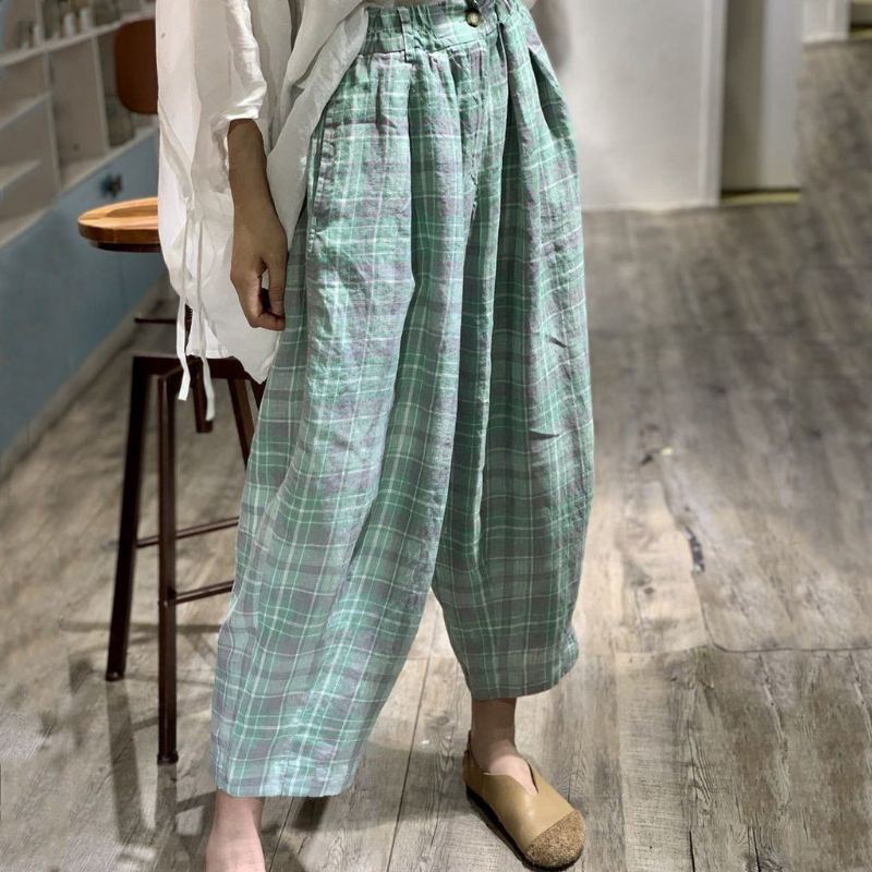 Summer Loose Rich Linen Shift Pants