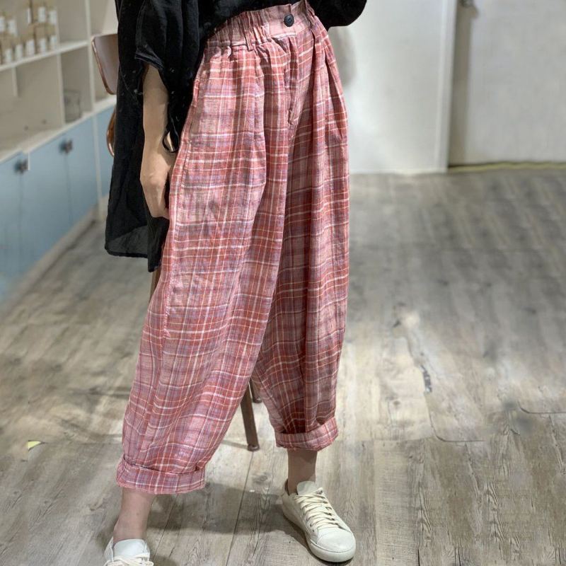 Summer Loose Rich Linen Shift Pants