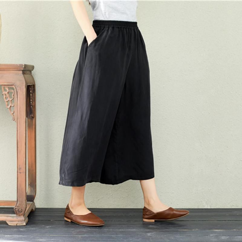 Summer Retro Loose Wide Leg Byxor