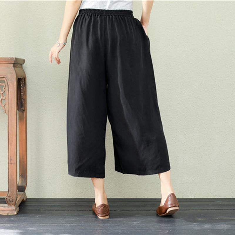 Summer Retro Loose Wide Leg Byxor