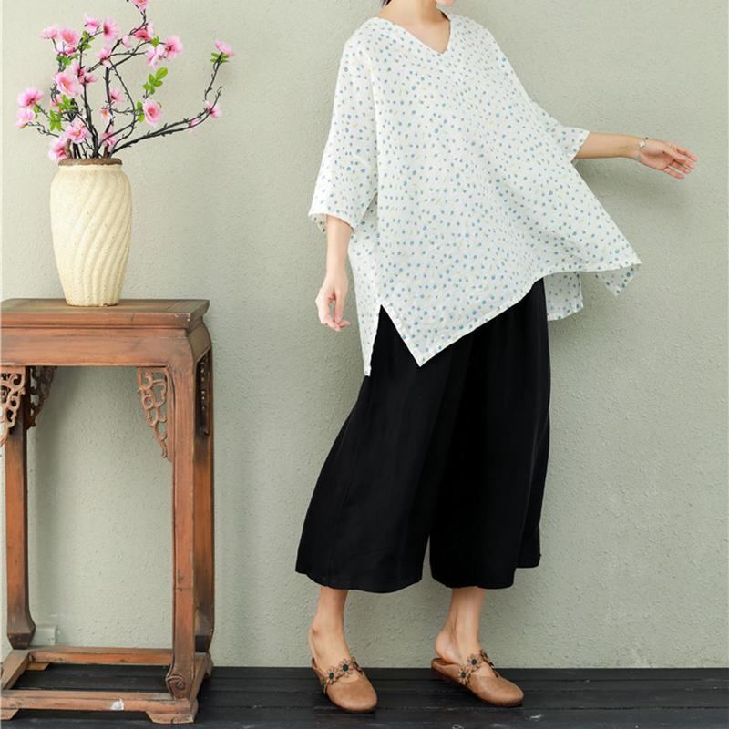 Summer Retro Loose Wide Leg Byxor