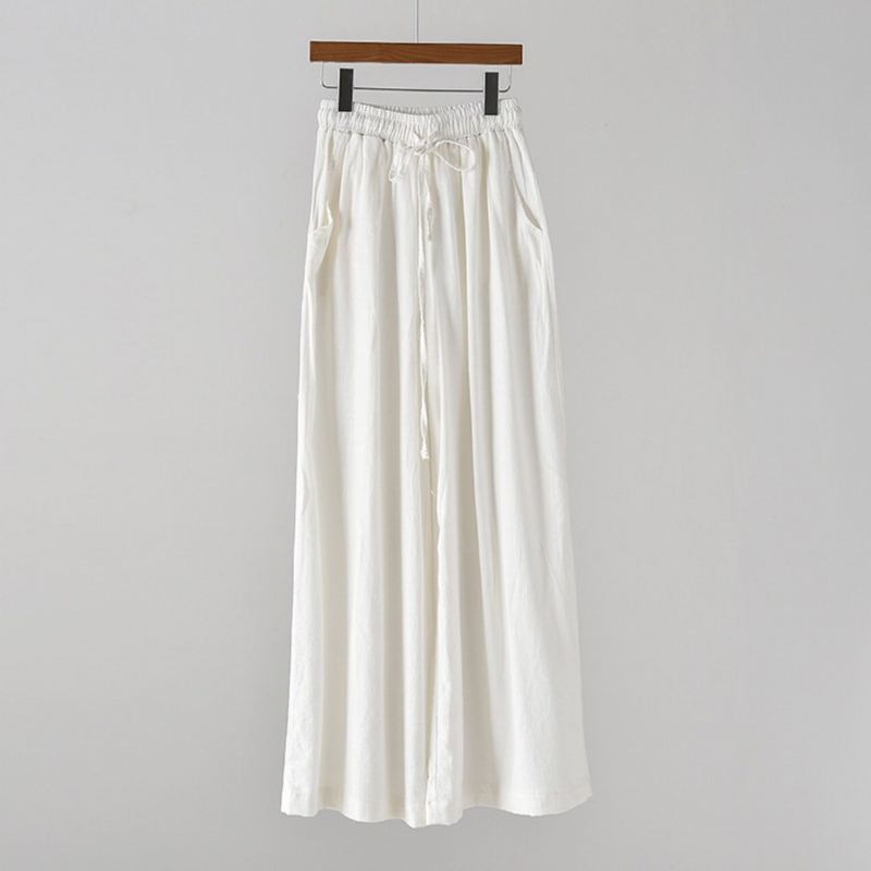 Tie-up Bomull Linne Culottes Byxor