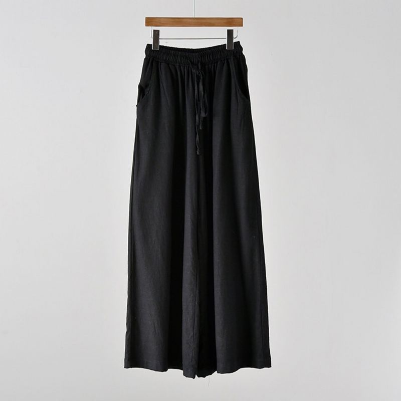 Tie-up Bomull Linne Culottes Byxor