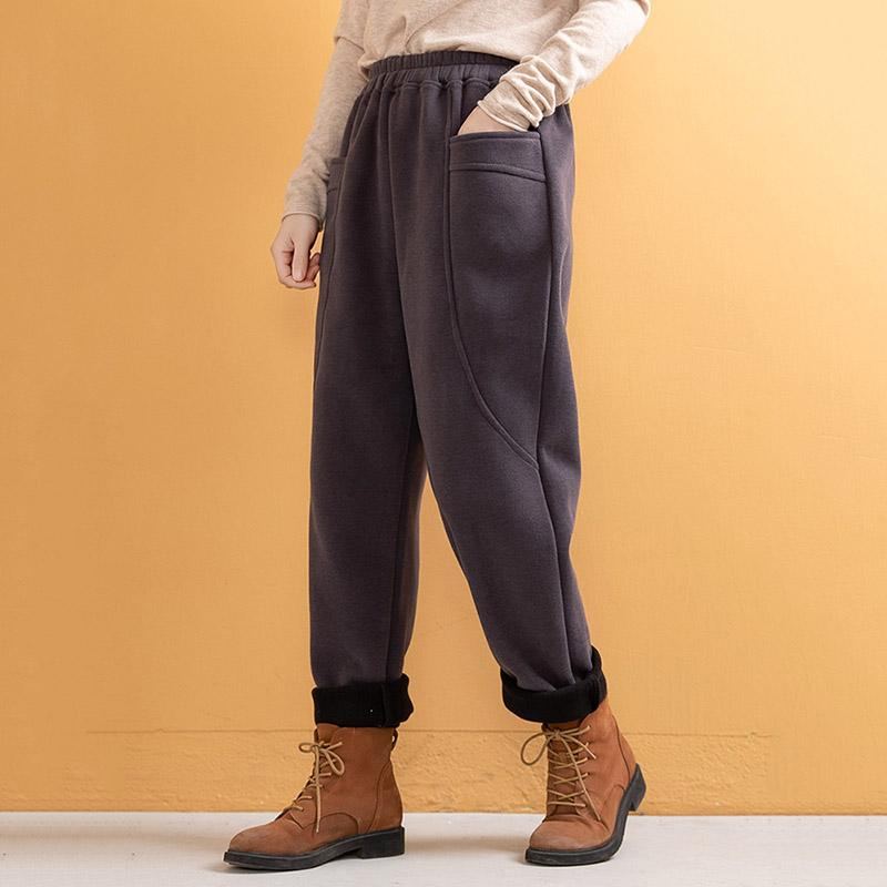 Velvet Casual Loose Cotton Sweat Pants